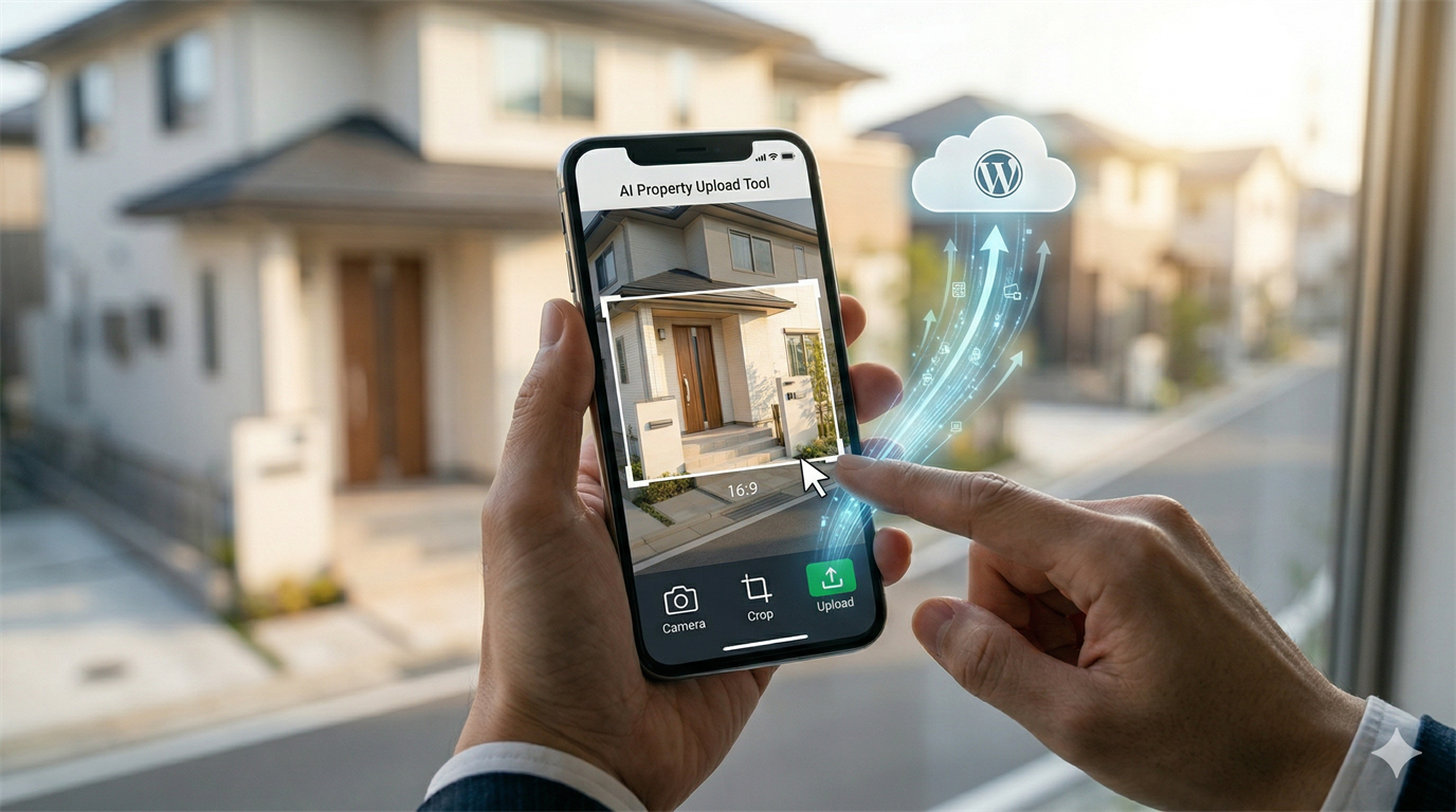 現場のスマホから直接公開できるUI