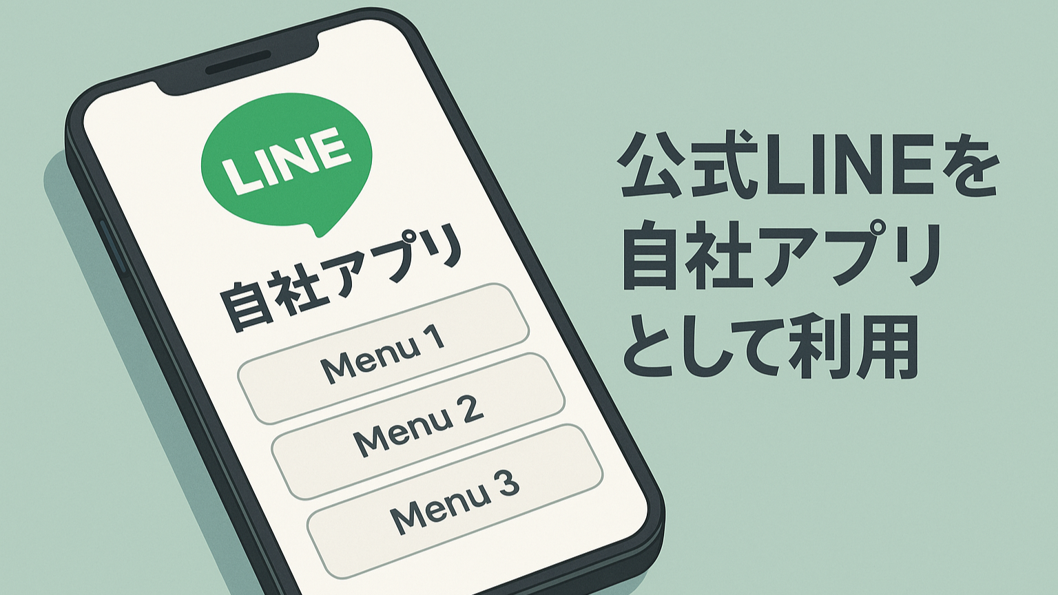 公式LINEを自社アプリとして利用